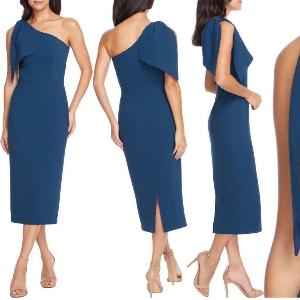 Dress the Population Tiffany One-Shoulder Midi Dress